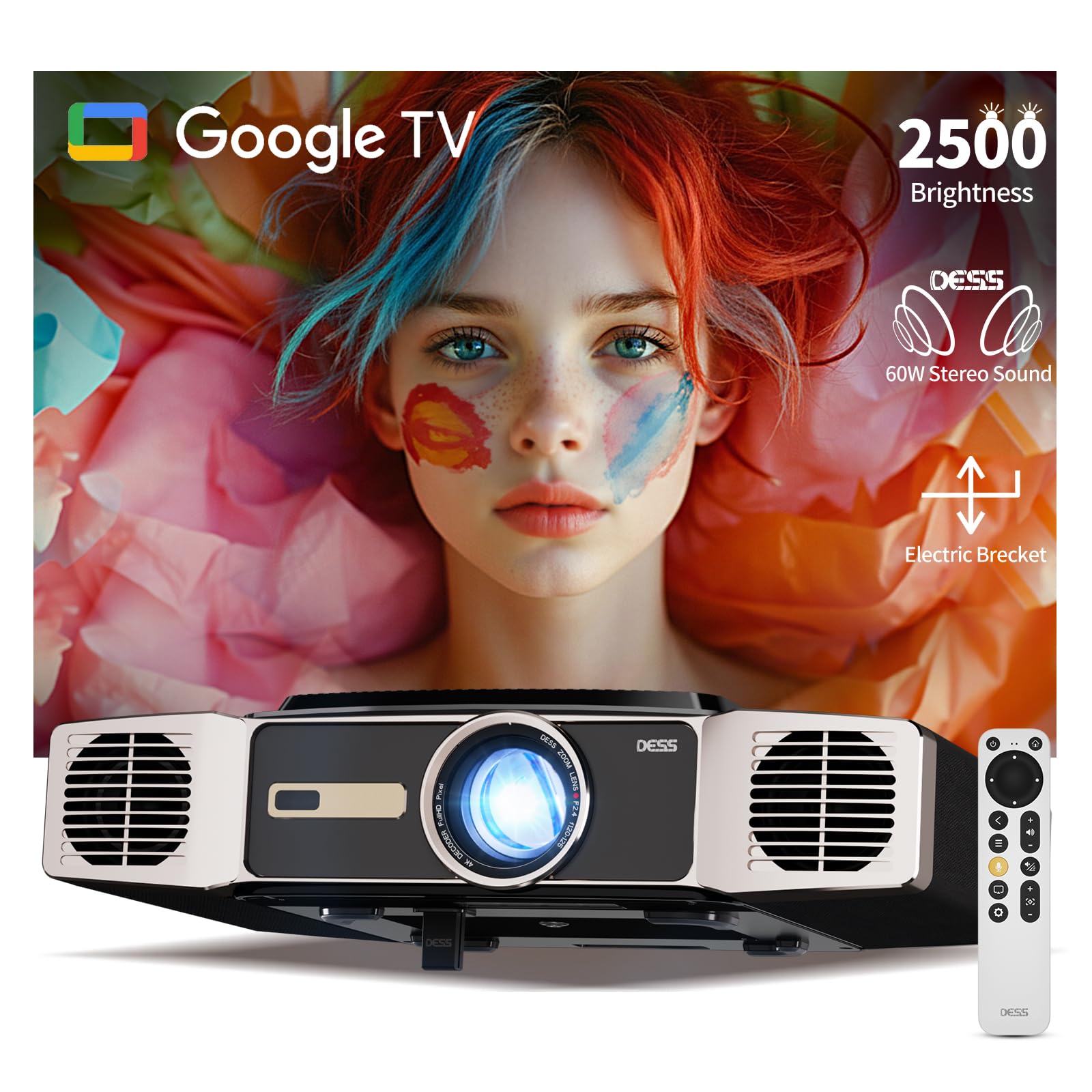 Amazon.com: Dess C5 Enterprise GTV Projector,4K projector with