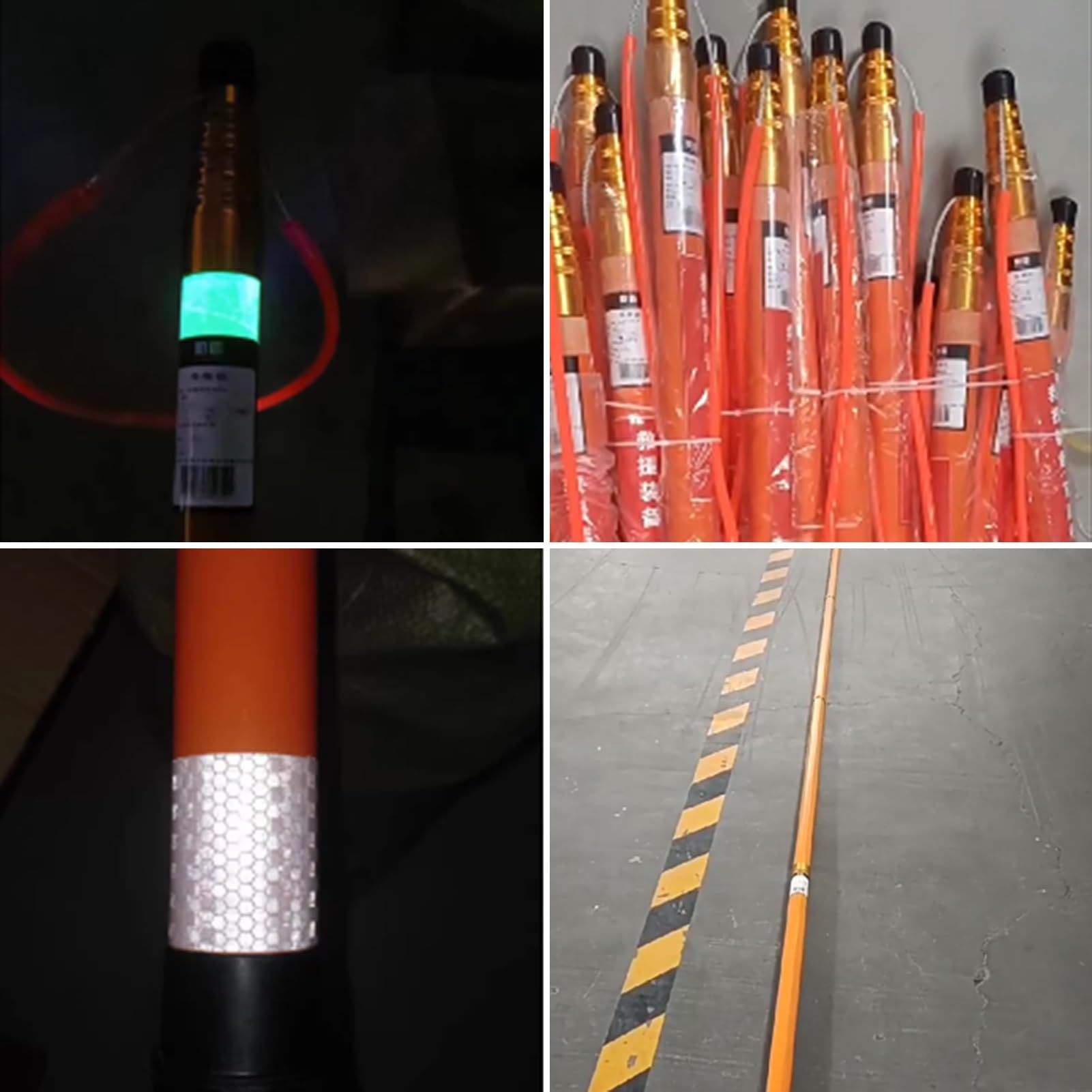 Palo salvavita da 14,7/18/21,3 piedi di lunghezza, gancio di sicurezza in fibra di vetro per spiaggia di sera/club di nuoto, gancio di sicurezza per piscina con riflesso notturno, pali telescopic