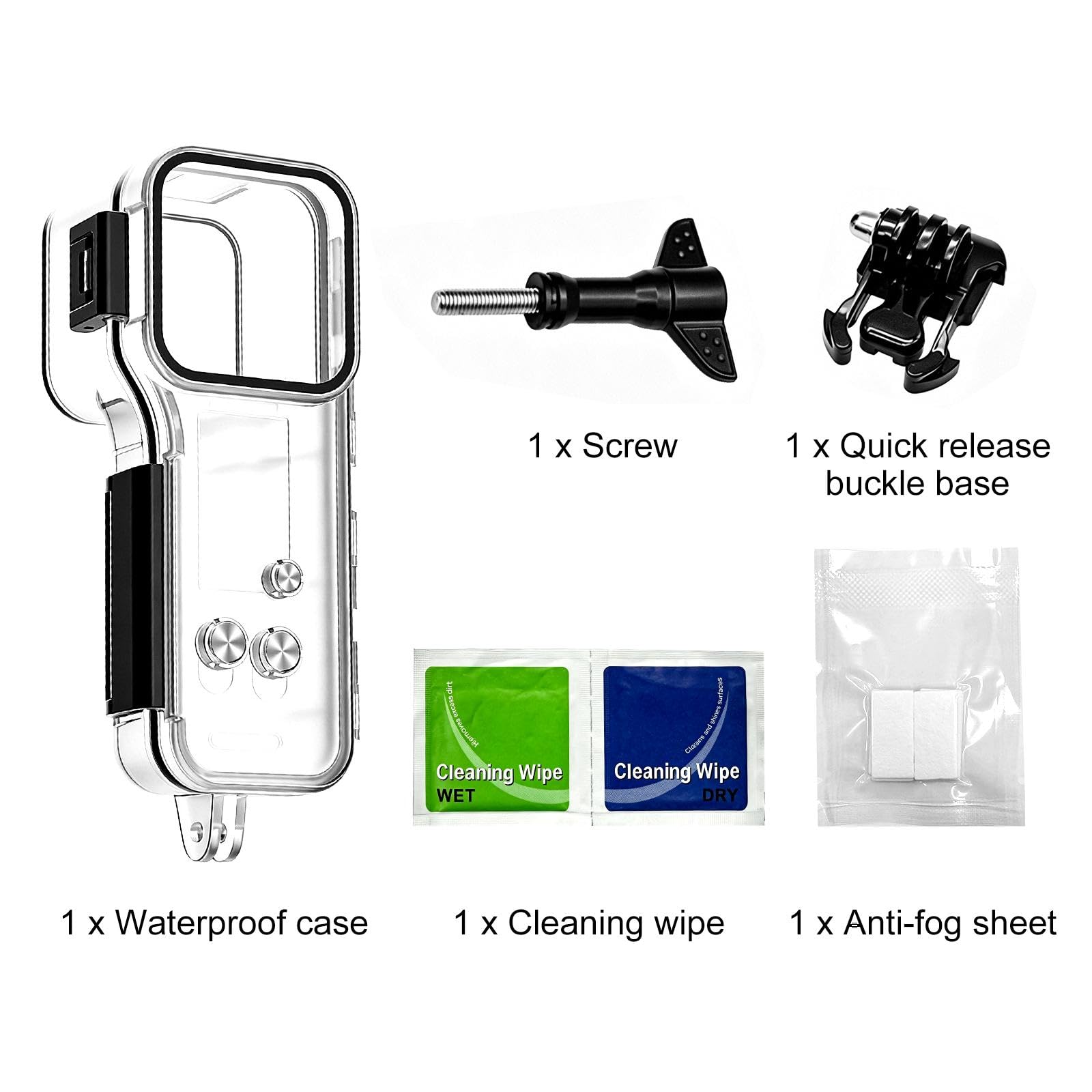 PULUZ Custodia impermeabile per DJI Osmo Pocket 4, 50 m, custodia protettiva subacquea impermeabile, accessorio per immersioni, snorkeling e sport acquatici