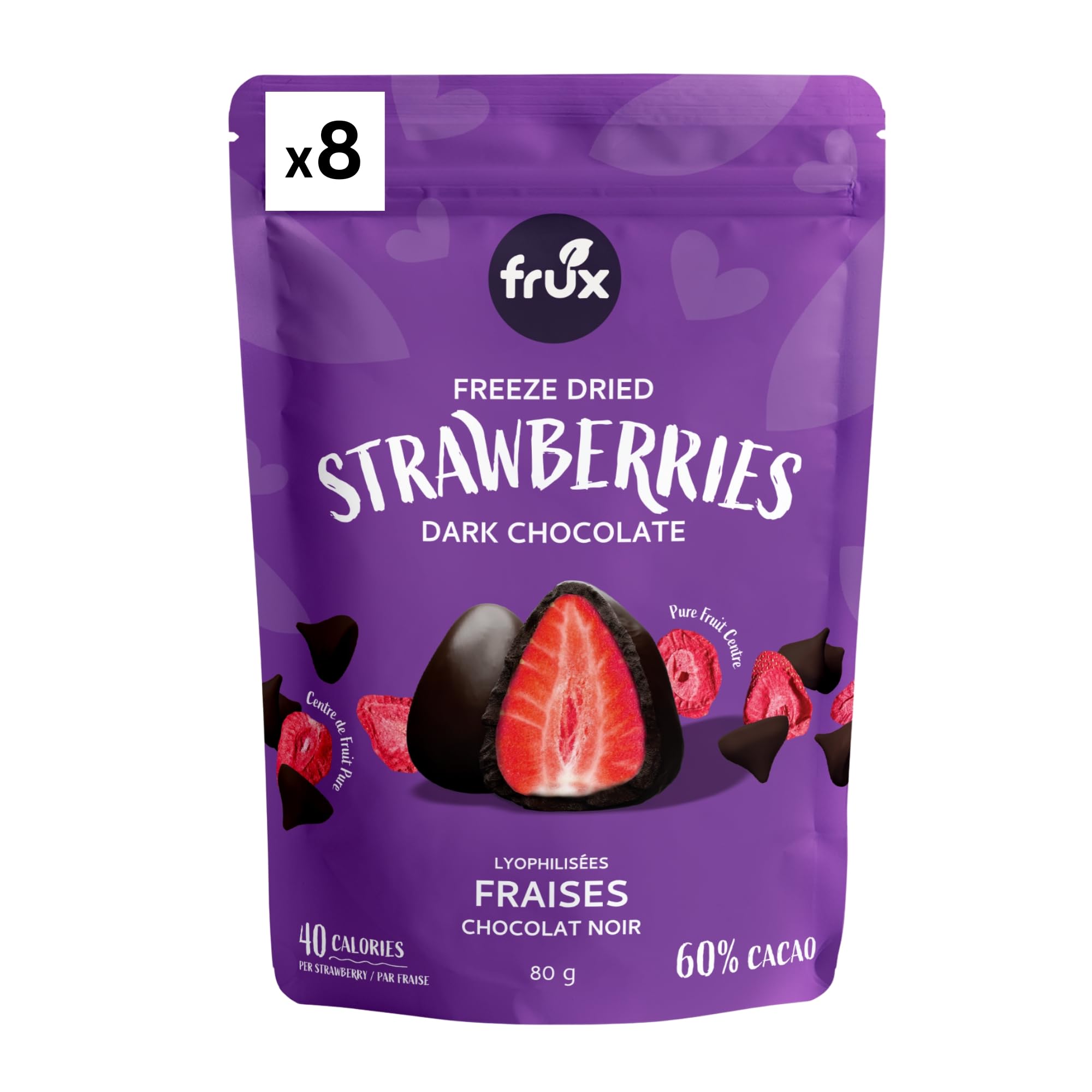 Frux Chocolate-Covered Freeze-Dried Strawberries | Gourmet Gluten