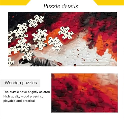 Miniatura 2 de Astronaut Flame Jigsaw Puzzles 500 Pieces for Adults,Learning Educational Puzzles,Difficult and Challenge Families Toys with Mesh Storage Bag 2012197