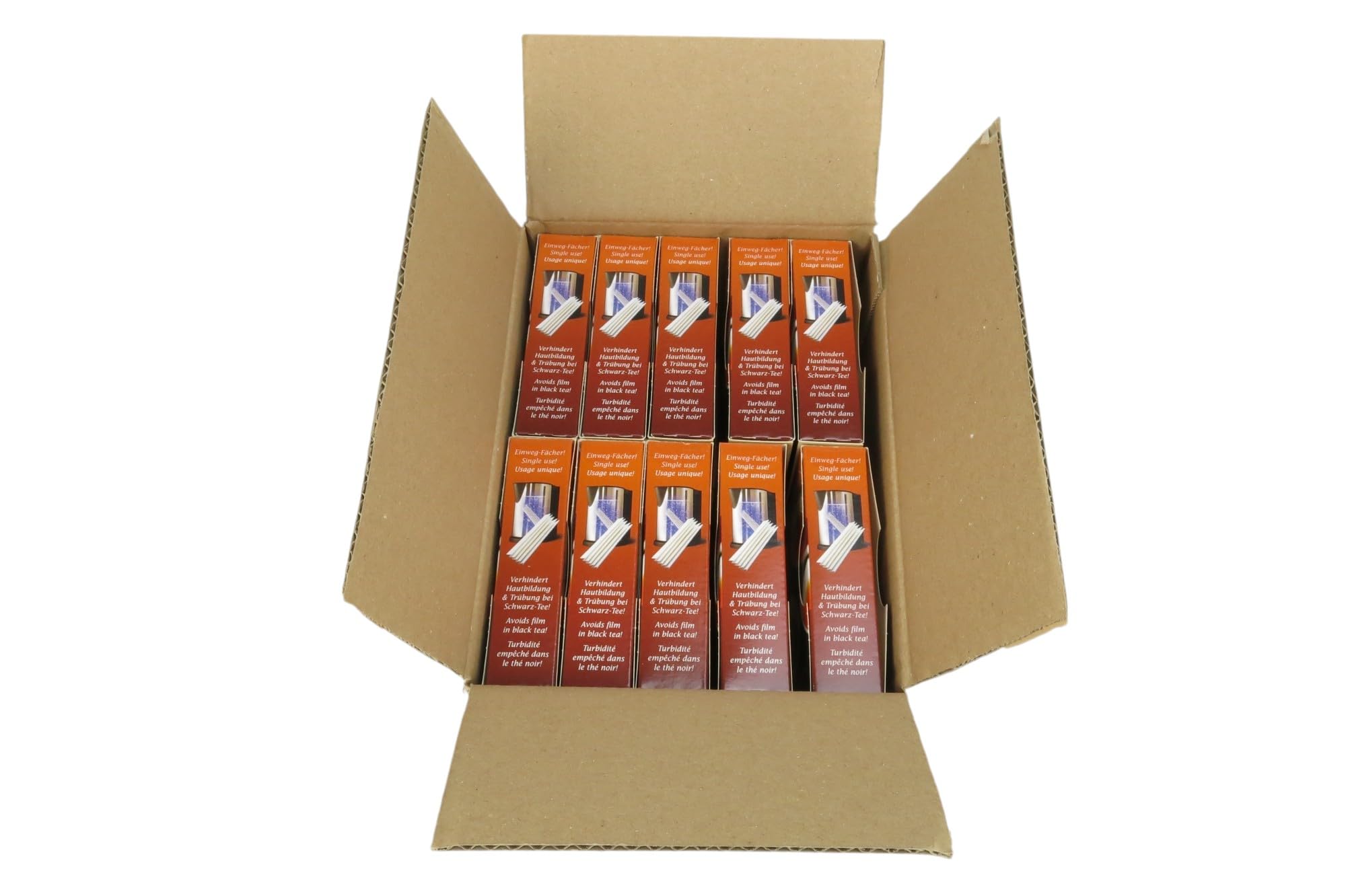 Bellima Filterfächer Tea Clear Wasserfächer Bei hartem Wasser verhindert Hautbildung und Trübung im Schwarz Tee. Ganz einfach & natürlich (10 Packungen)