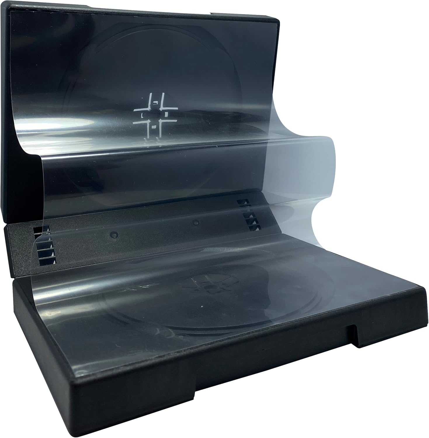 Mediaxpo Space-Saving Multi DVD Case - Holds up to 12 Discs - Clear Plastic Cover - Keep Your Media Safe and Organized (Pack of 25)