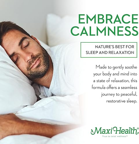 Miniatura 4 de Maxi Health - Polvo para dormir con magnesio, inositol y L-triptófano - Ayuda para dormir sin melatonina sin formación de hábitos - Mezcla fácil de