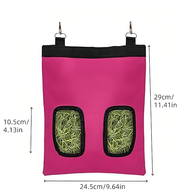 Foto 2 de 4 de WizeFolk Bolsa para heno para conejos, 2 bolsas de heno, comedero, alimentador de heno para cobayas