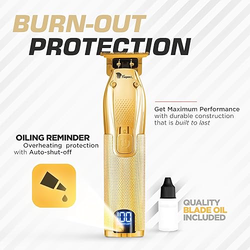 Miniatura 3 de Fagaci Cortadora de pelo para hombre, Turbo Power con corte preciso, cuchillas ajustadas de cero huecos para cortes limpios y finos