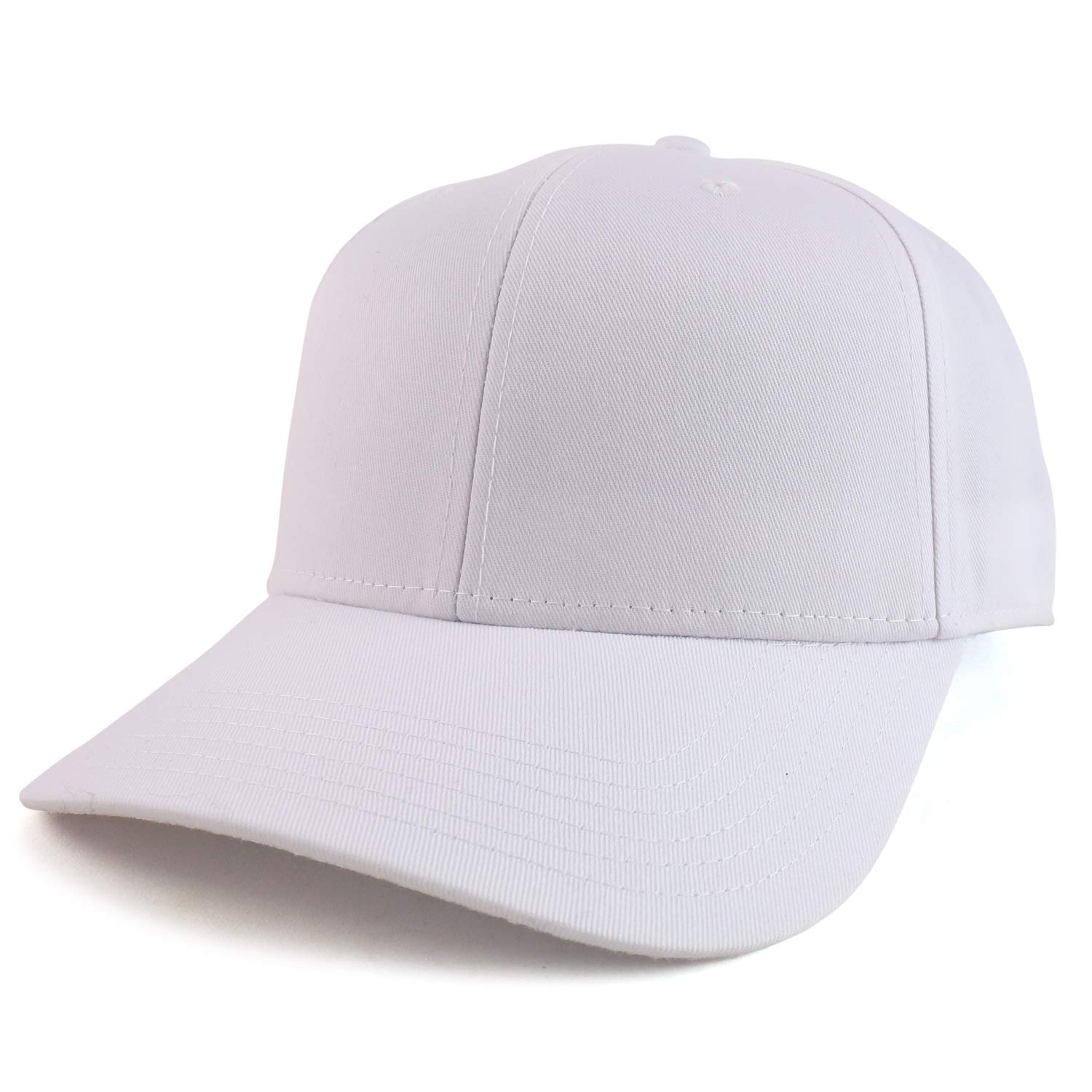 ArmycrewXXL Oversize High Crown Adjustable Plain Solid Baseball Cap