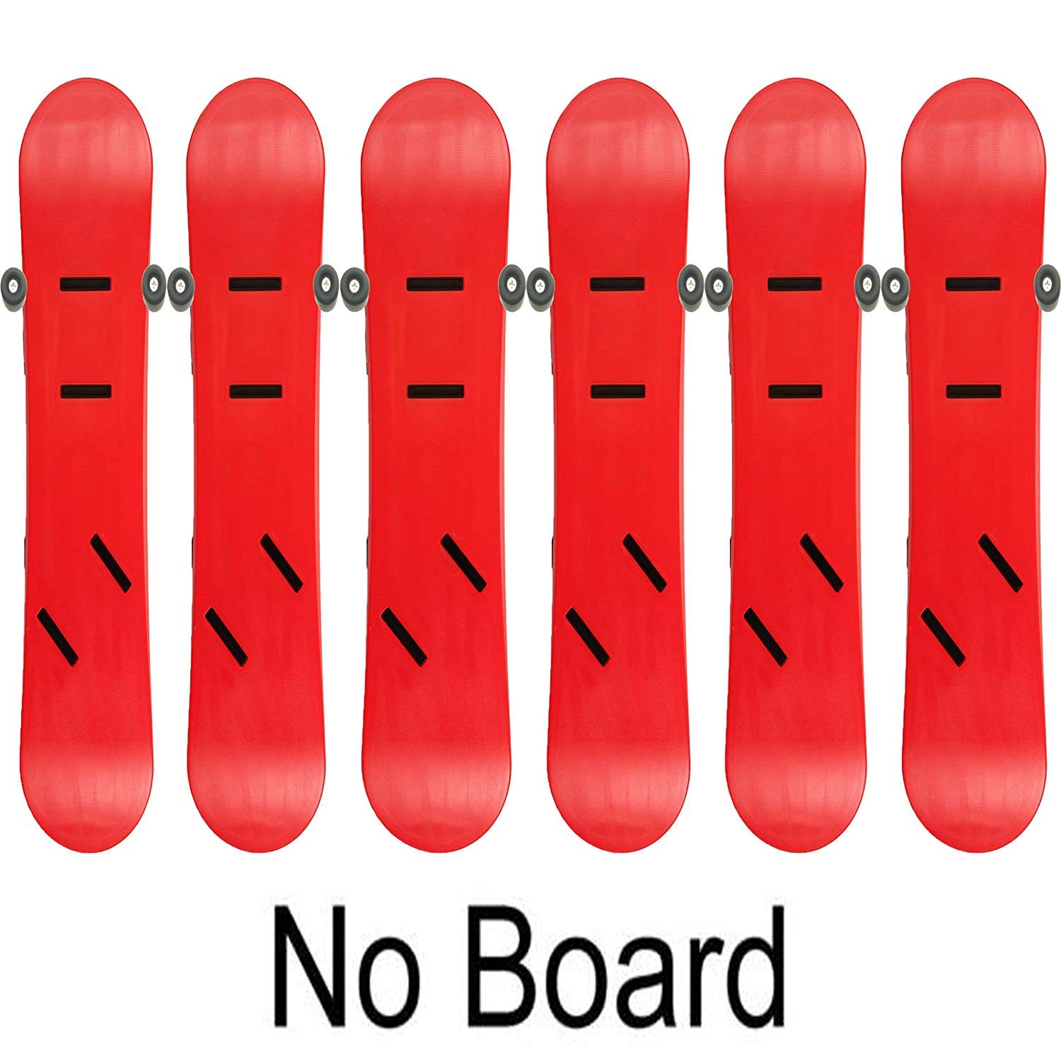 Pmsanzay Paquete de 12 – Soporte de esquí y snowboard | Estante de almacenamiento de esquí | Soporte de pared vertical horizontal | Capacidad para 6 tablas