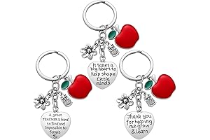 Thoughtful Teacher Gifts Keychain - Heartfelt Teacher Appreciation Gifts for Women Teachers