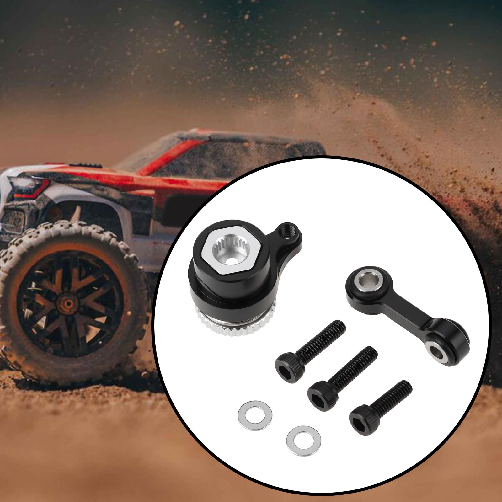 VGOL RC 20T Aluminum Servo Saver Steering Horn Arm Compatible with Arrma 1/18 Grom - Image 3