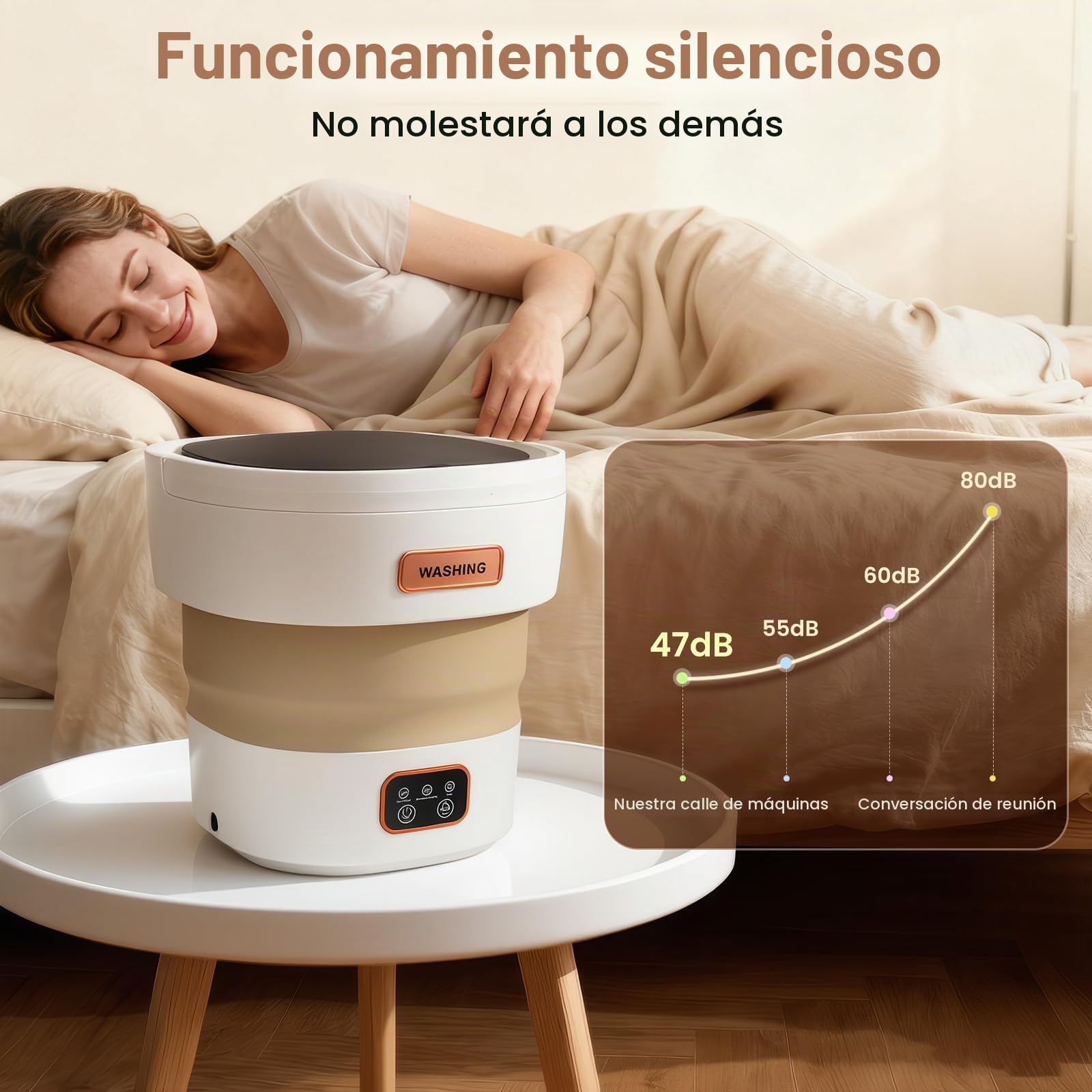 Lavadora portátil, 15 L mini lavadora con cesta de centrifugado, pequeña lavadora con 3 modos de limpieza para ropa interior, ropa de bebé, calcetines