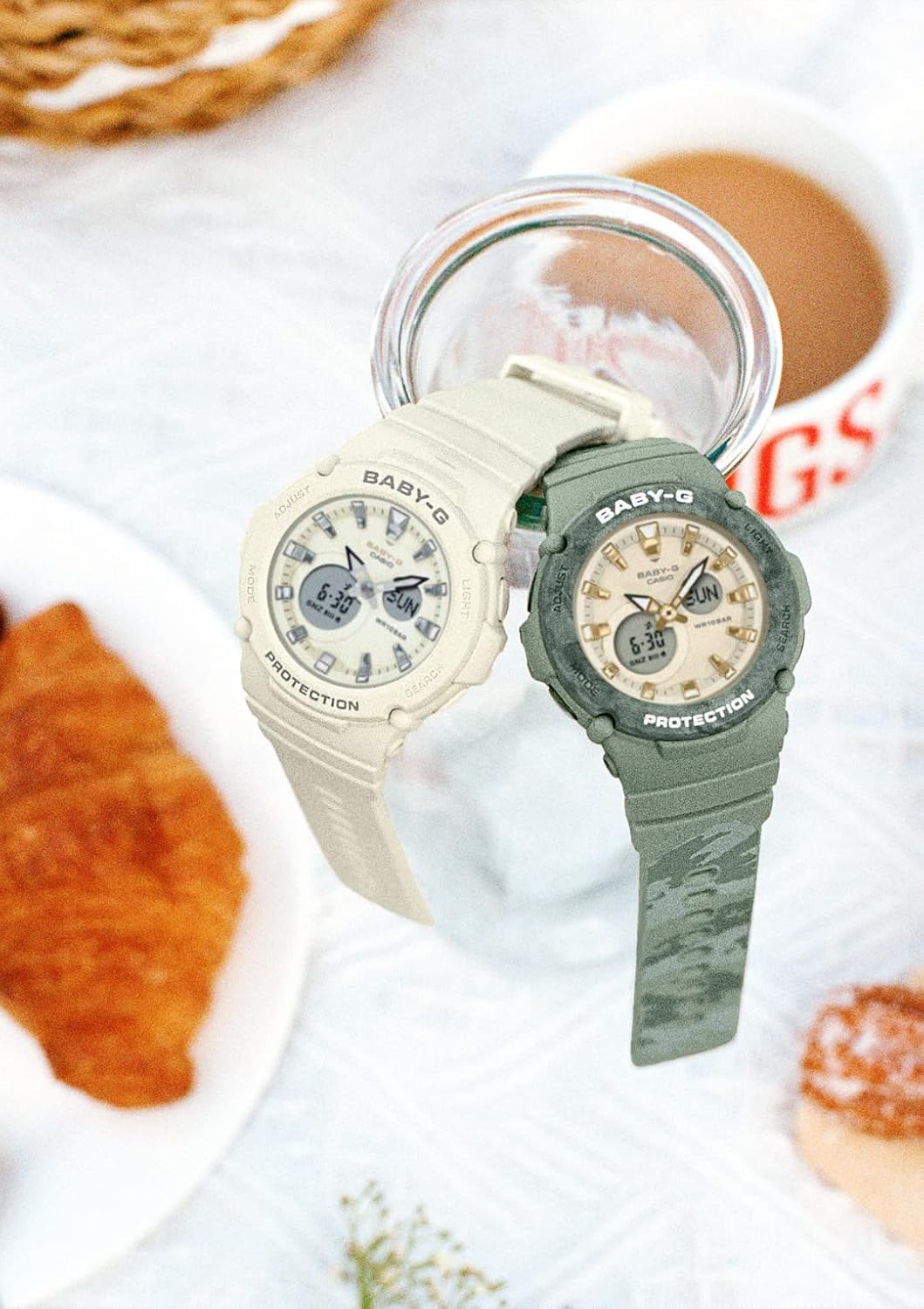 Casio BGA-275-7AJF Orologio da polso da donna, bianco, bianco Casio BGA-275-7AJF Orologio da polso da donna, bianco, bianco