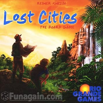 Rio Grande Games Lost Cities Board Game - 2 Player Strategy & Spiel des Jahres Award Winner
