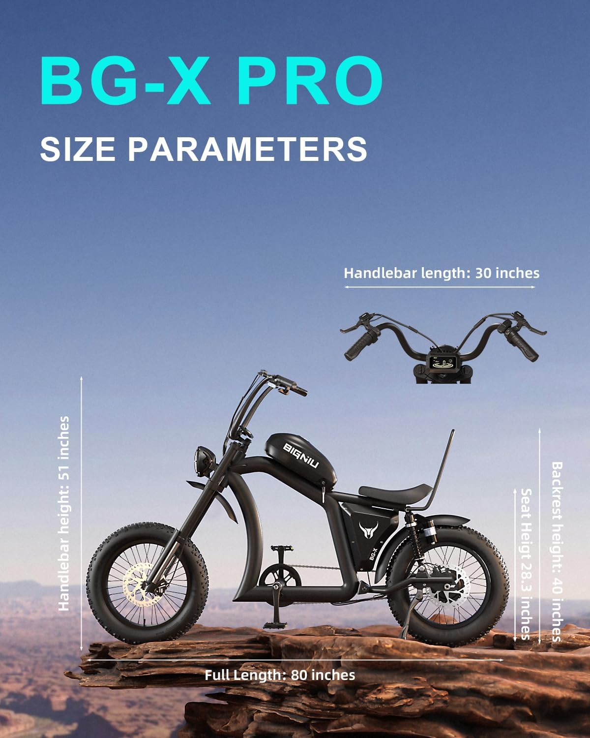 BIGNIU Electric Bike for Adult, Ebike with 1500W Brushless Motor 52V/29.4Ah Range Up to 38 Miles Electric Bike E Bike BG-X PRO Front/Rear Turn Signals Dual Suspension