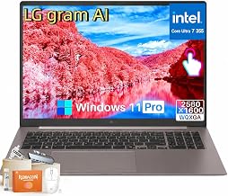 gram Max 17 Laptop Copilot+ PC, Intel Core Ultra 7 Series 3 355, 32 GB LPDDR5X RAM, 1 TB SSD, 17" WQXGA Touchscreen Display, Wi-Fi 7, Windows 11 Pro, Thunderbolt 4, 26.5-Hour Battery, Backlit KB