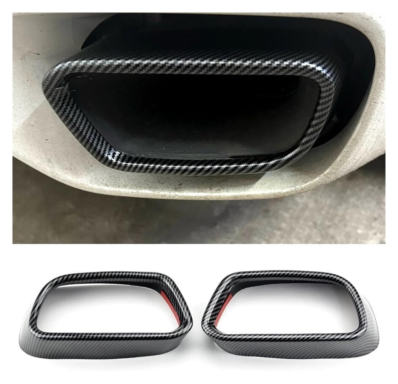 Auspuffspitzen Für BMW X5 F15 & X6 F16 - Edelstahl Endrohr Abdeckungen Schwarz