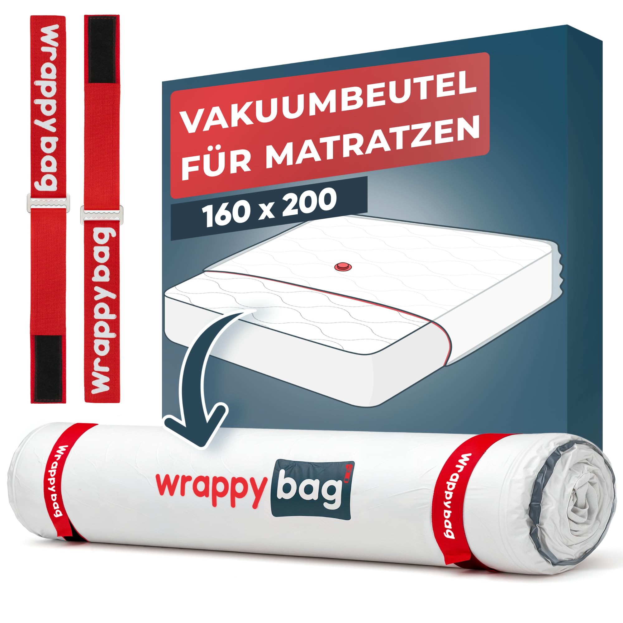 Wrappybag – Mattress Vacuum Bag King Size – Complete Kit with Reusable Waterproof Cover, Clips and Straps – Fits All Mattress Sizes and Most Vacuums – Easy Transport & Storage-image-38