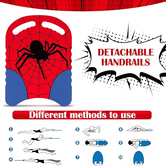 Arrowbash 2 Pcs Spider Kickboard Swimming Training Kick Board Learn to Swim Pool Toys U Design Summer Aid Float Equipment Swimming Exercise Training Board with Kick Boards in Water Pool Accessories