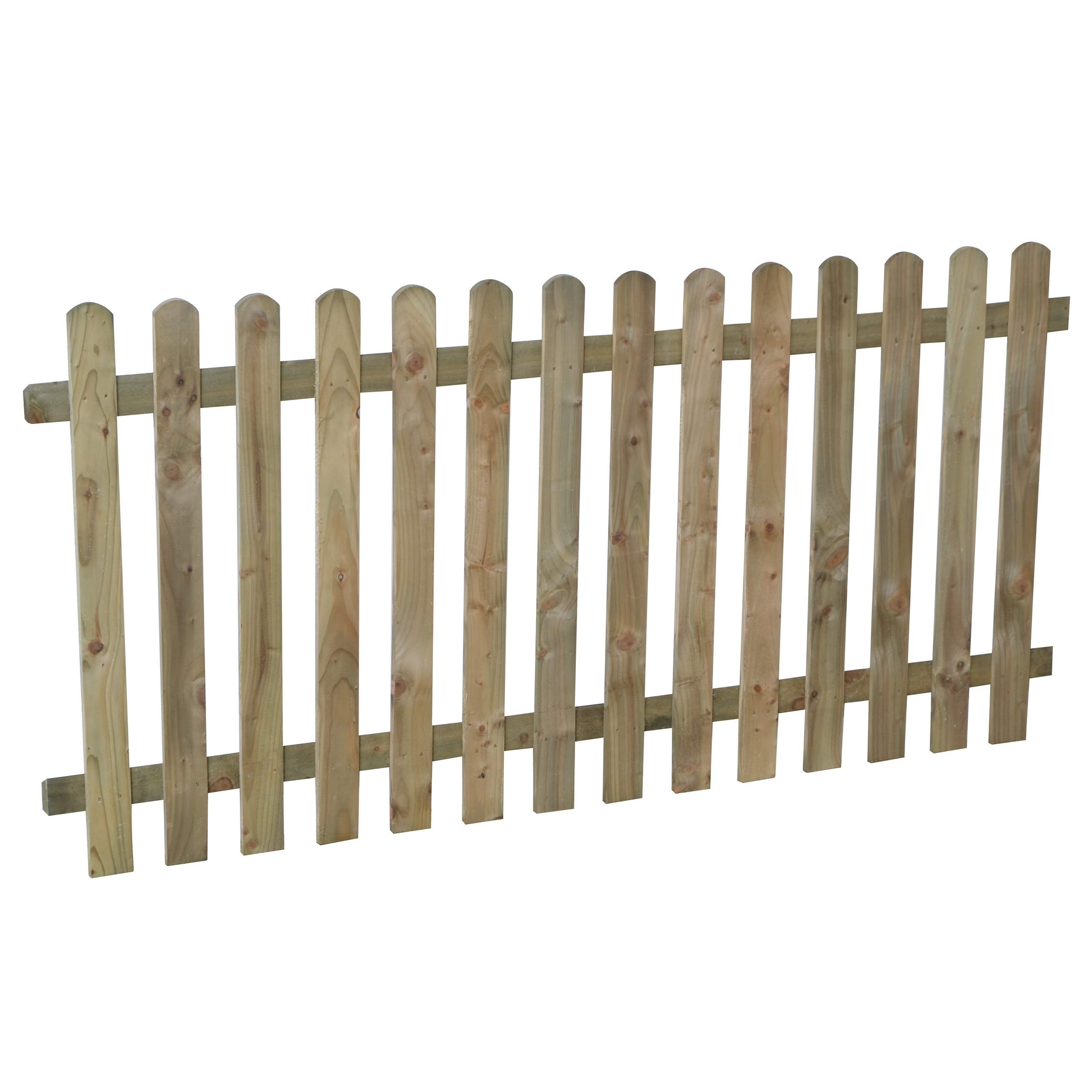 Forest Garden 6ft x 3ft Pale Fence Panel|Wooden Picket Fencing |Pack of 3