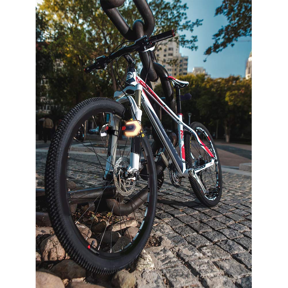 Clignotants de vélo, Témoin de sécurité Avant et arrière avec télécommande Feu arrière de vélo étanche à USB pour Le Cyclisme en Plein air