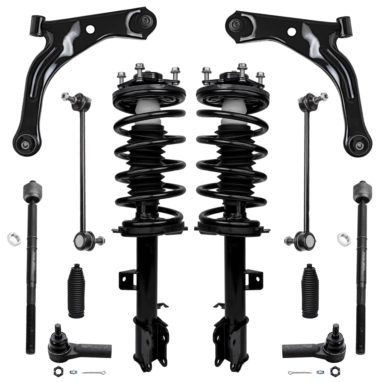 Detroit Axle - 12pc Front End Suspension Kit for 2005-2009 Ford Escape