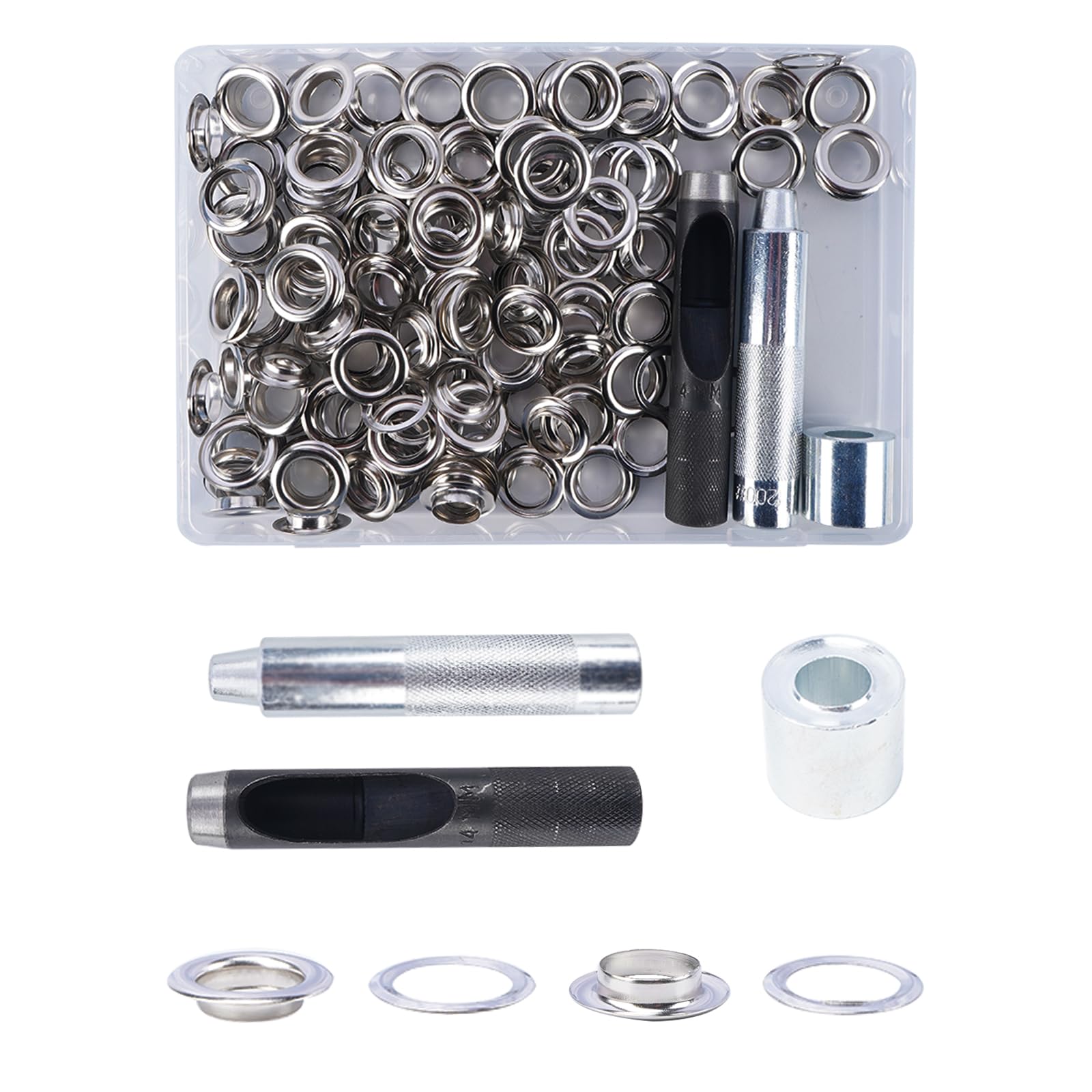 200 Set 6 Mm Metalen Ringetjes Oogjes Kit Met Een
