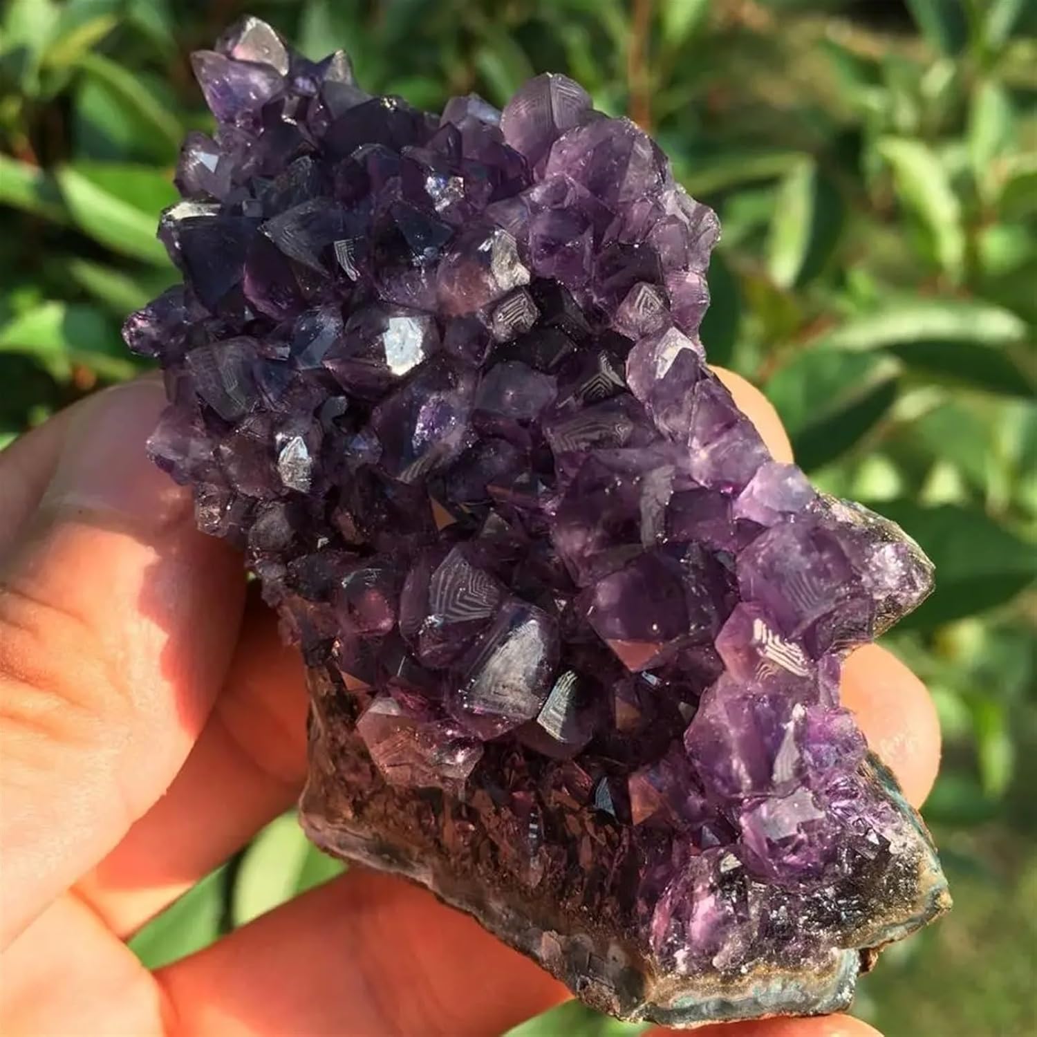 Dream Amethyst Quartz Crystal Cluster Ornaments (Size : 80-100g)