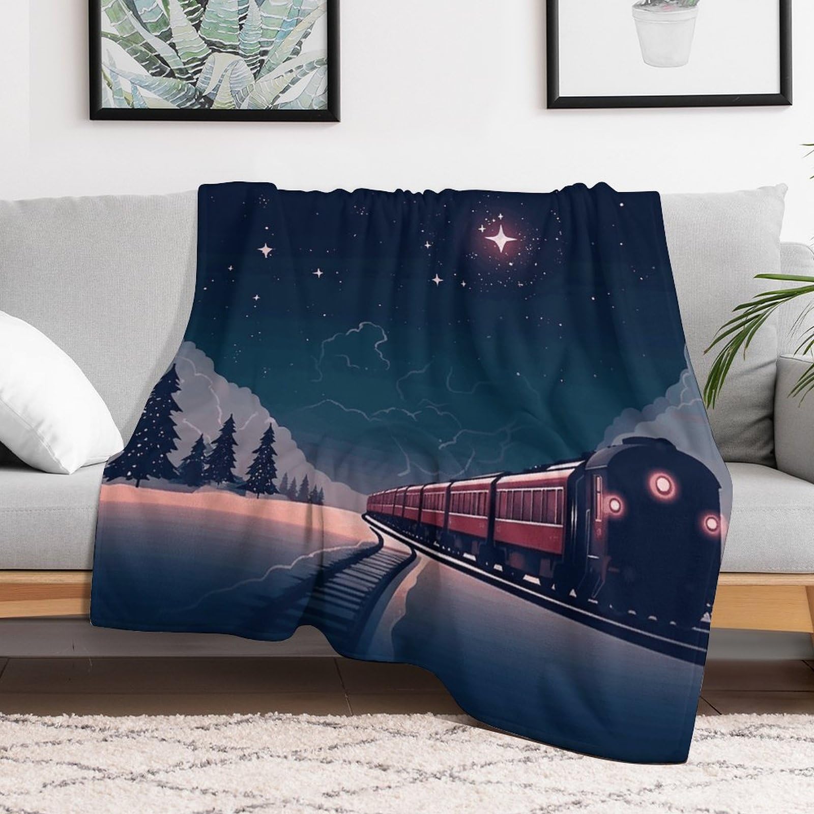 Couverture micro polaire 152x203 cm jeté de lit léger et chaud pour climatisation