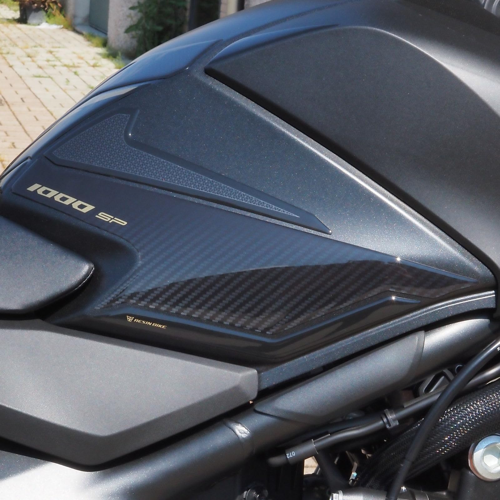 Resin Bike Kit Adhesivos de Moto Compatibles con Honda CB1000 Hornet SP 2025-2026. Protection de Réservoir, Guardabarros, Paramanos de Choques y Arañazos de Moto. Kit Pegatinas 3D Made in Italy