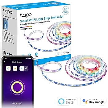 Tapo Smart LED Light Strips 5m  Wi-Fi App Control (Multi-coloured)