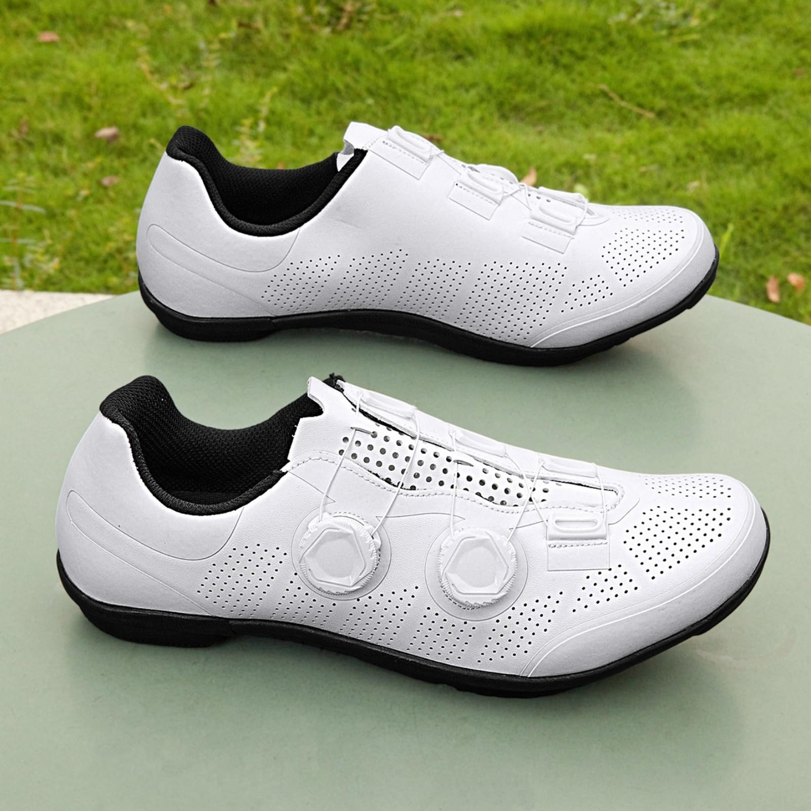 JiuQing Męskie buty rowerowe gumową podeszwą buty rowerowe bez blokady