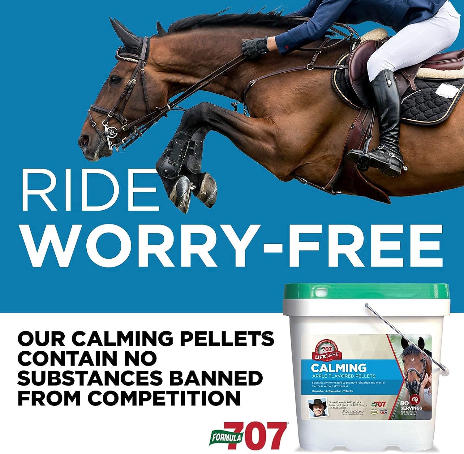 Formula 707 Calming Equine Supplement 5LB Bucket – Anxiety Relief and Enhanced Focus for Horses – L-Tryptophan, Thiamine & Magnesium : Horse Nutritional Supplements And Remedies : Pet Supplies