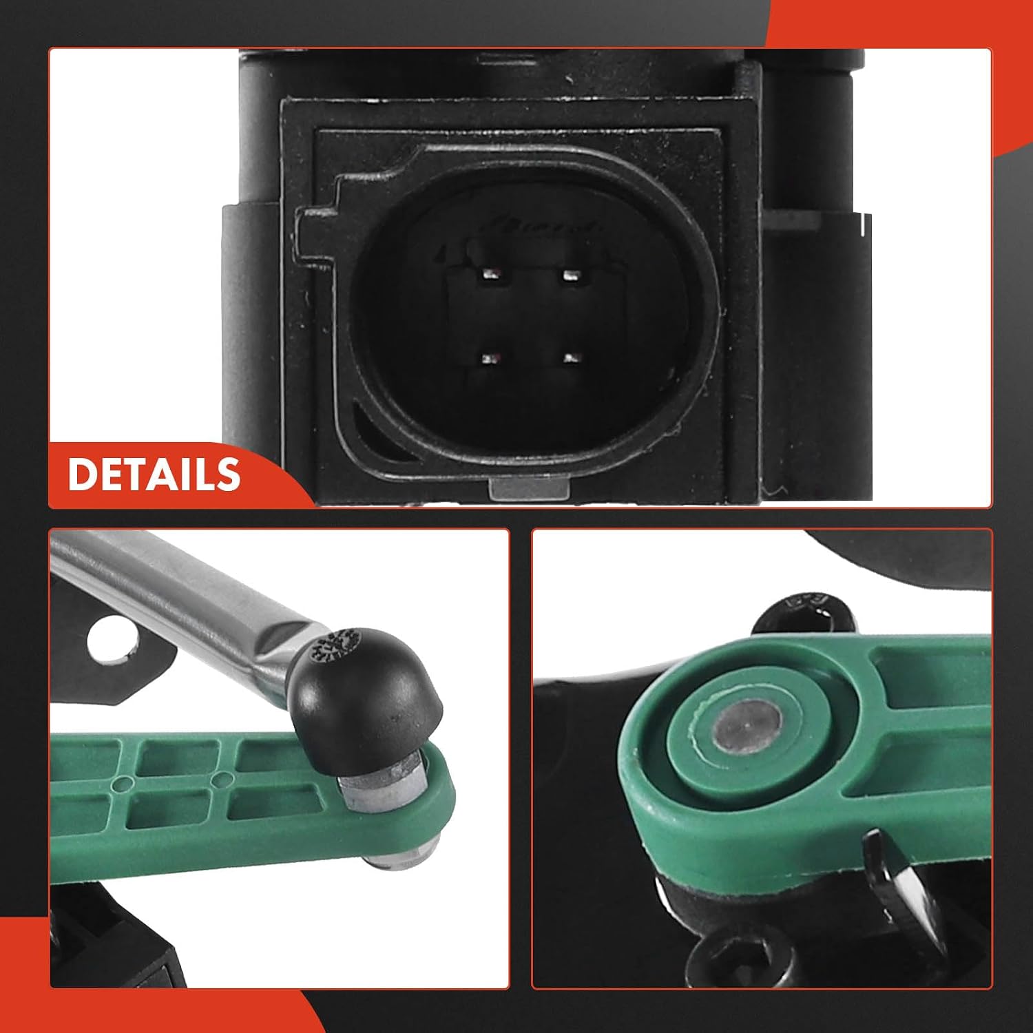 A-Premium Ride Height Level Sensor Compatible with Audi A4 A4 Quattro, A5 A5 Quattro 2008-2014, 2.0L 3.0L 3.2L, Rear Left Driver Side, Replace# 8K0941309D