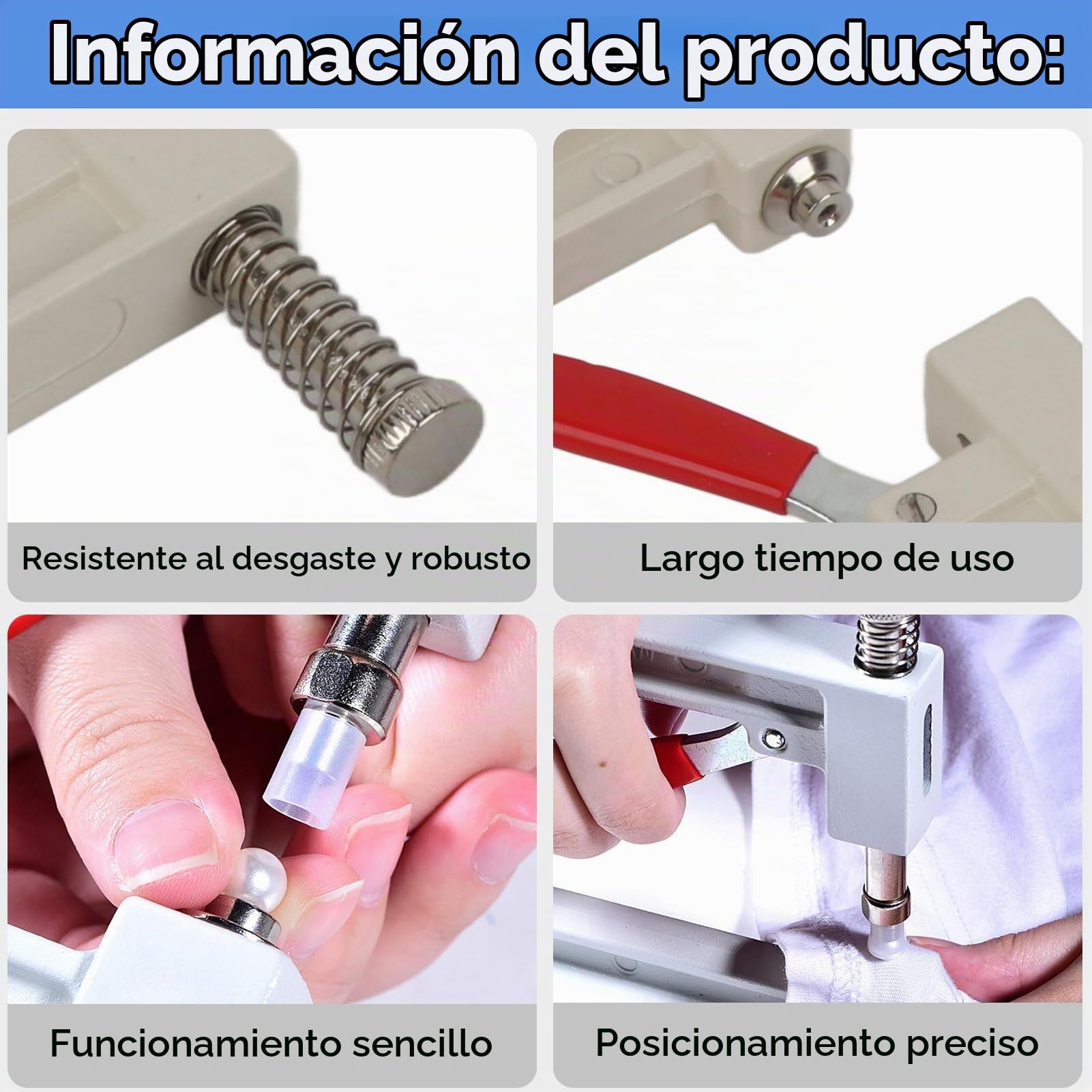 Máquina De Encaje Hecho A Mano De La Perla, Máquina Manual De Prensa De Mano Con Cuentas De Perlas Blancas