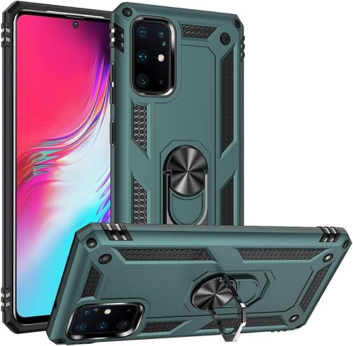 Miniatura 1 de Funda S20+, funda S20 Plus, ADDIT grado militar, funda de parachoques para Samsung Galaxy S20 Plus antiarañazos, con soporte de anillo para coche