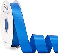 Vista 62 de Ribbli - Cinta de satén burdeos de doble cara, 1 pulgada x 50 yardas - Cinta burdeos oscuro de satén para envoltura de regalos, manualidades