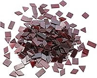 Vista 27 de Lanyani Azulejos de mosaico de vidrio multicolor - formas mixtas, 200 piezas, blanco regular