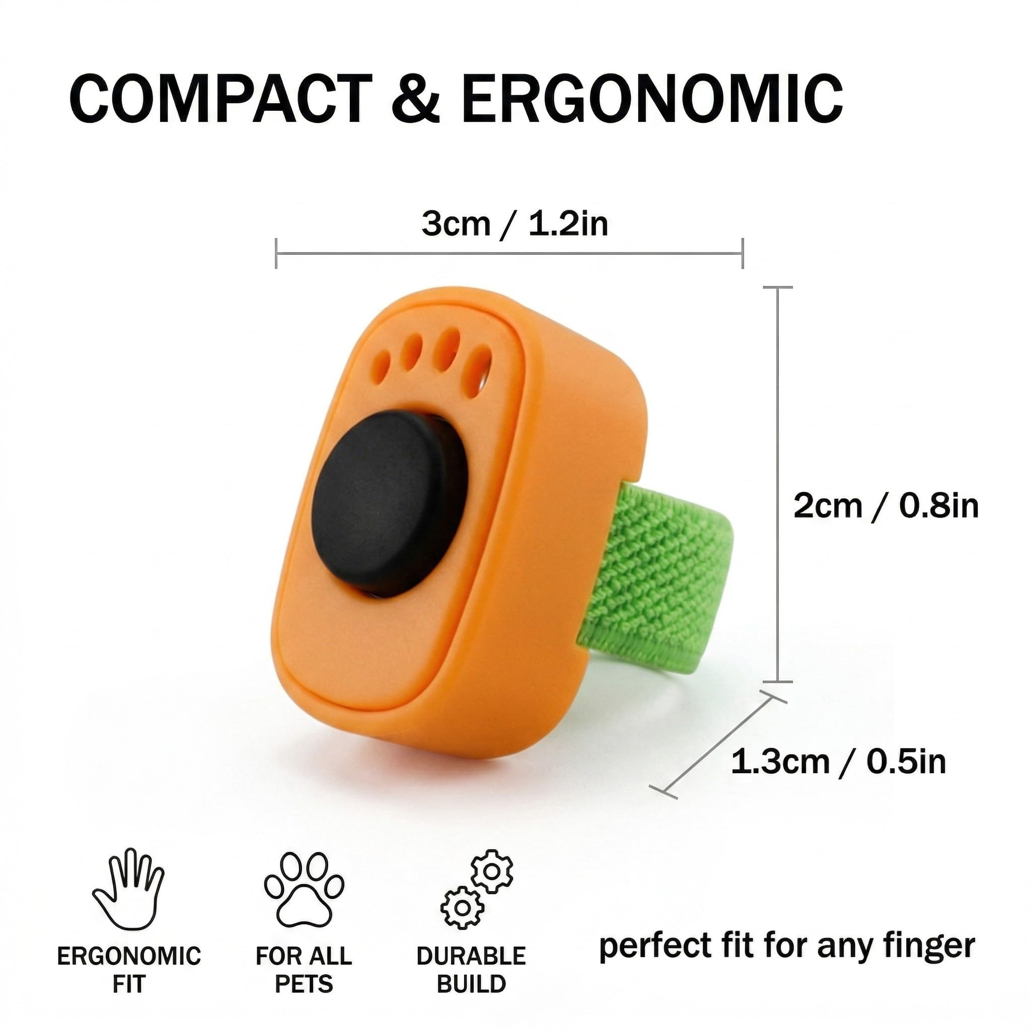 3 Pezzi Clicker per Cani Clicker Addestramento Cani Formazione Clicker, Clicker con Anello per Cane Gatto Cavallo Accessorio Pratico per l'Addestramento di Cani Gatti e Cavalli