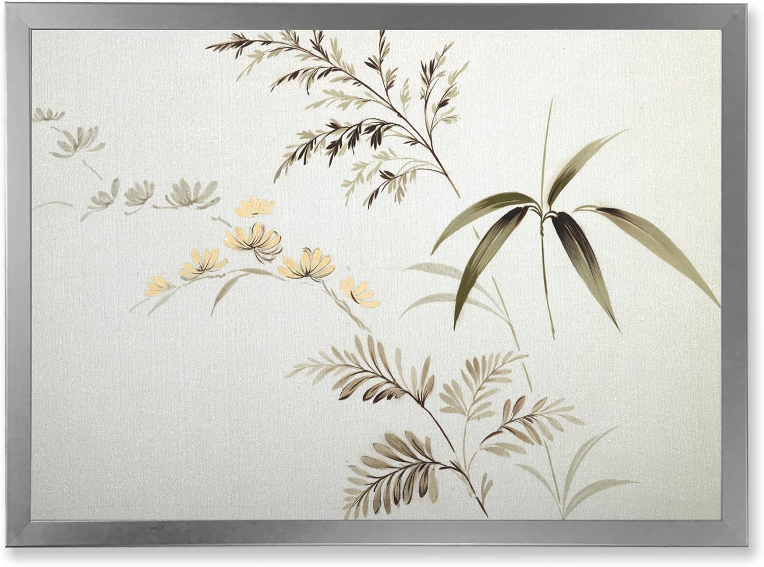 Retro Drawing of Flowers III Vintage Framed Wall Art