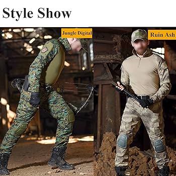 迷彩服、コンバットブーツセット EMERSON CRYE Gen2タイプ コンバットシャツ 上下セット