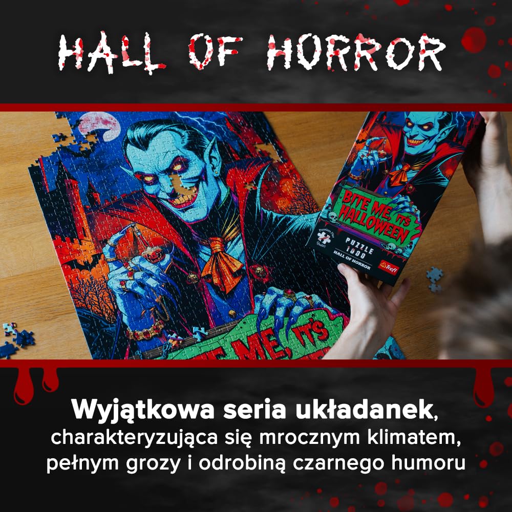 Trefl - Puzzle 1000 Elementów, Koszmar z Ulicy Wiązów, Premium Plus | Dla dzieci i dorosłych 14+, wysokiej jakości, kreatywna rozrywka, precyzyjnie dopasowane, idealny prezent, relaks, dekoracja
