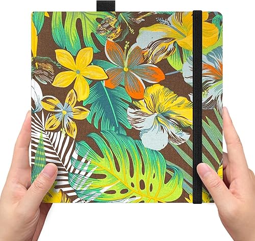 Miniatura 55 de Mifuner Square 5x5 Bleedproof Marker Paper Pad, 110 gsm Alcohol Ink Bristol Paper Sketchbook, Handmade Journal Hardbound 88 Sheets (176 Pages)