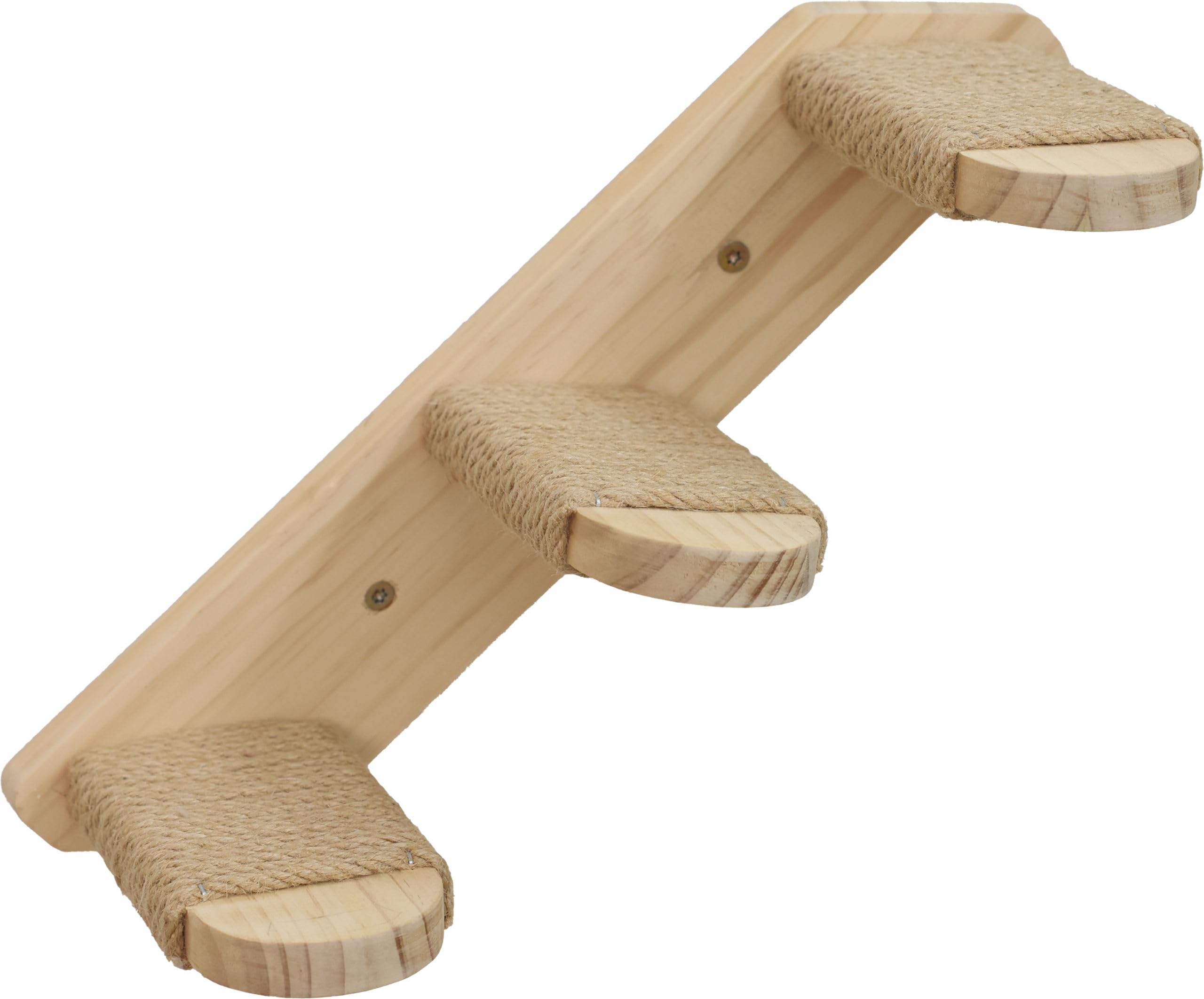 Kerbl Hobbyfarming Cat Ladder Timber, Length 38 cm, With Jute