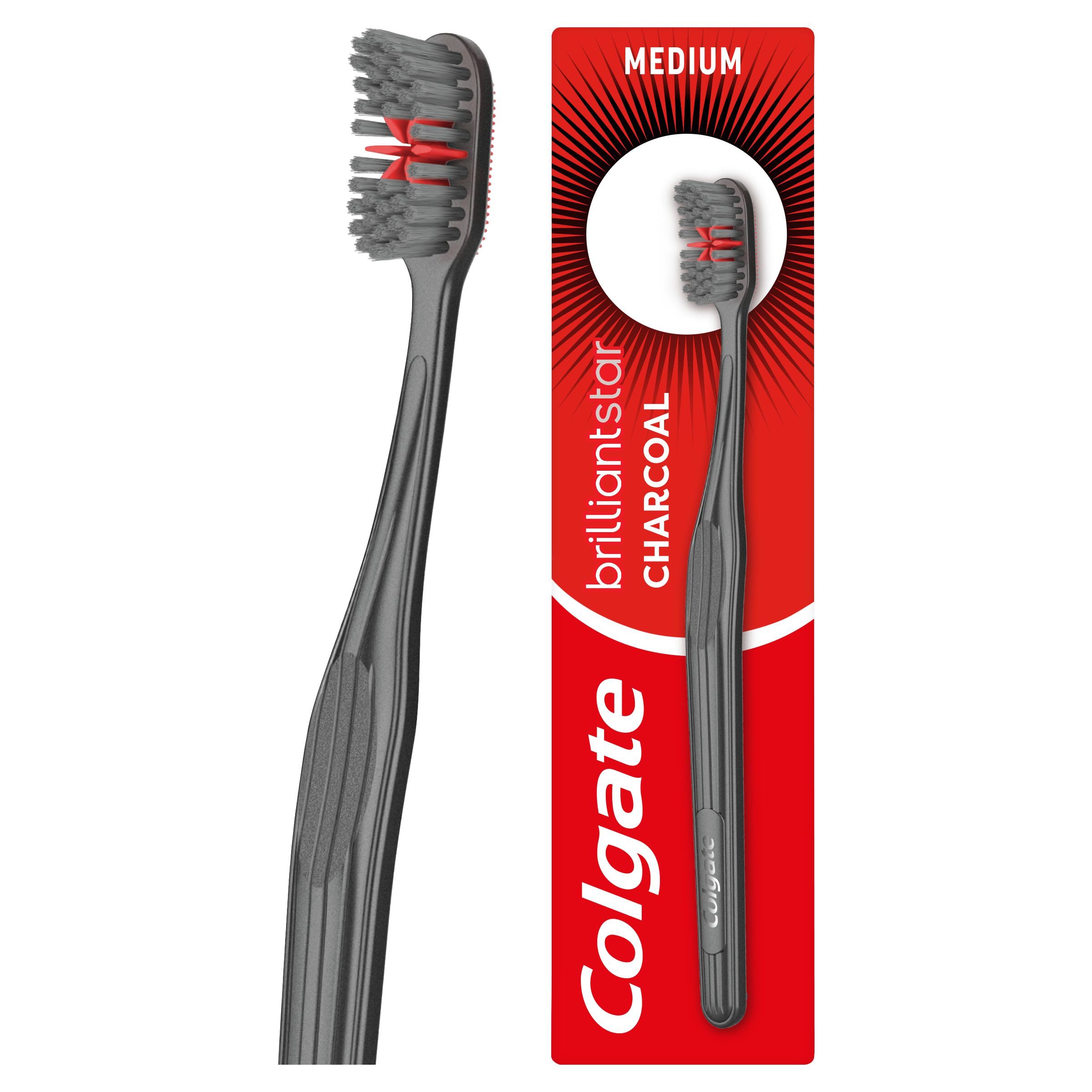 Colgate BrilliantStar Charcoal Manual Toothbrush x1