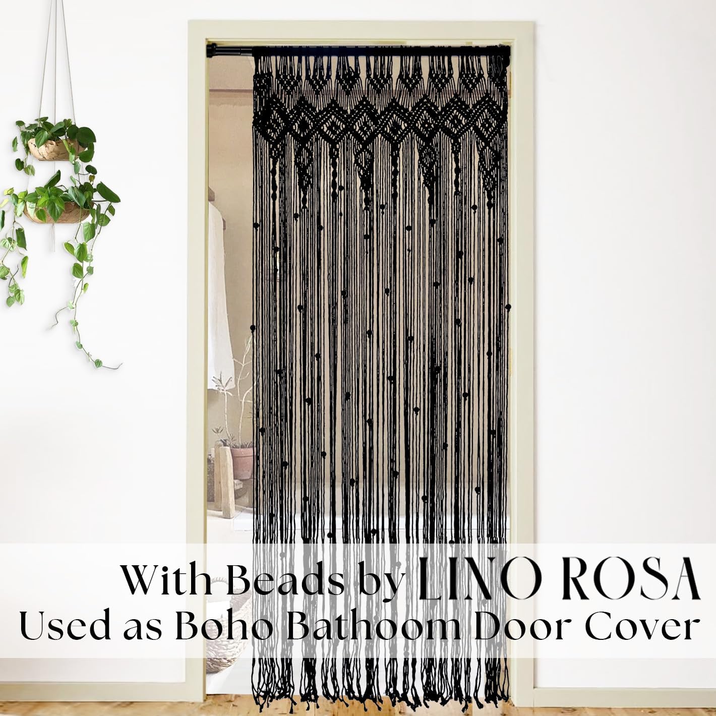 Black Sheer Gothic Curtains for Bedroom,Dark Academia Moody Boho Eclectic Macrame Lace Crochet Look Goth Halloween Curtains for Living Room 84 Inches Long