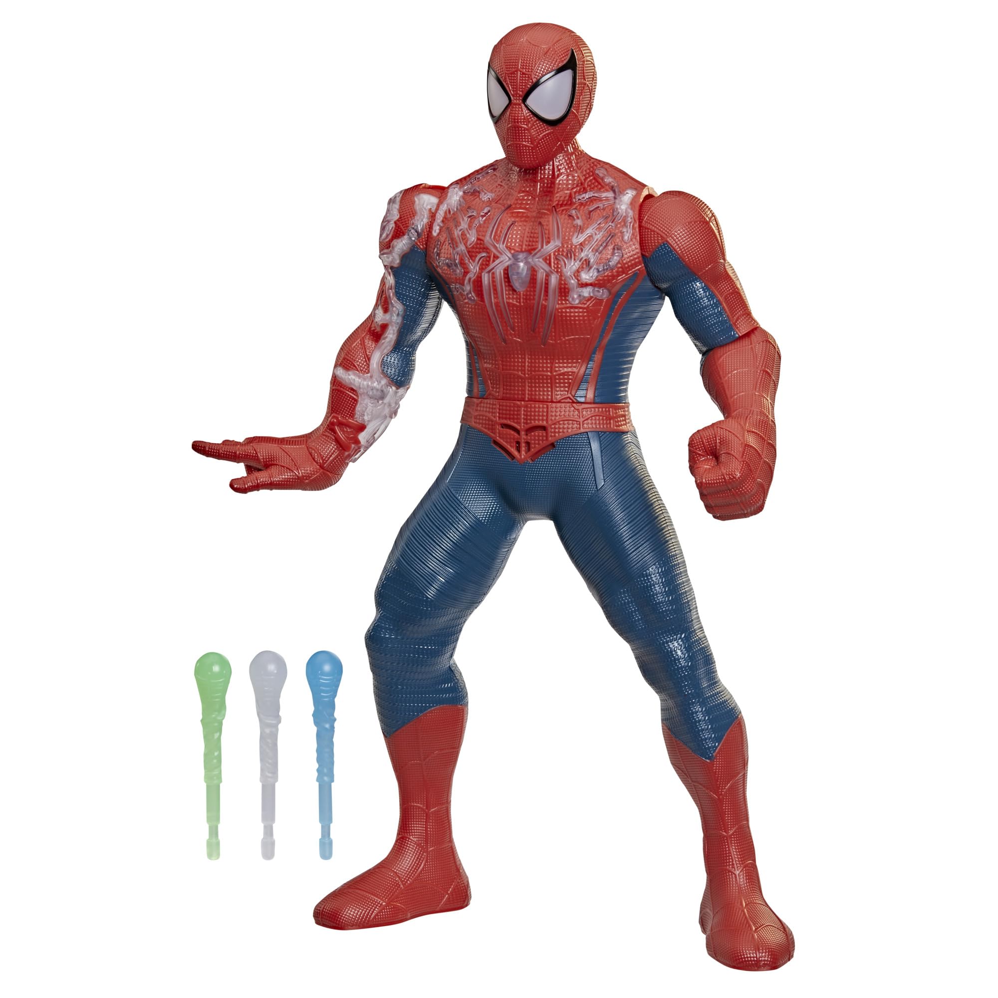 Marvel Spider-Man: Brand New Day, Spider-Man Energizado, Figura de acción electrónica, 36, 8 cm, Juguetes y Figuras Infantiles de superhéroe, A Partir de 4 años