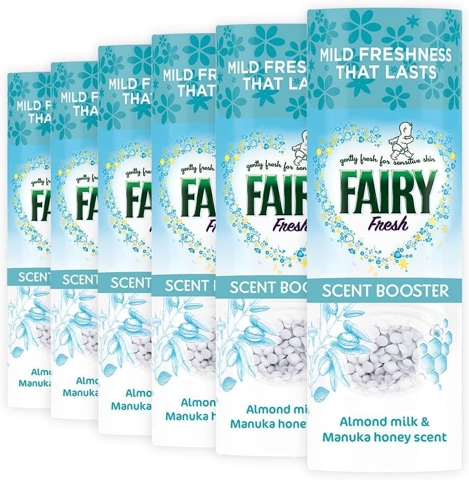 Fairy In-Wash Scent Booster 6x245 g, Fresh, Mild Freshness That Lasts