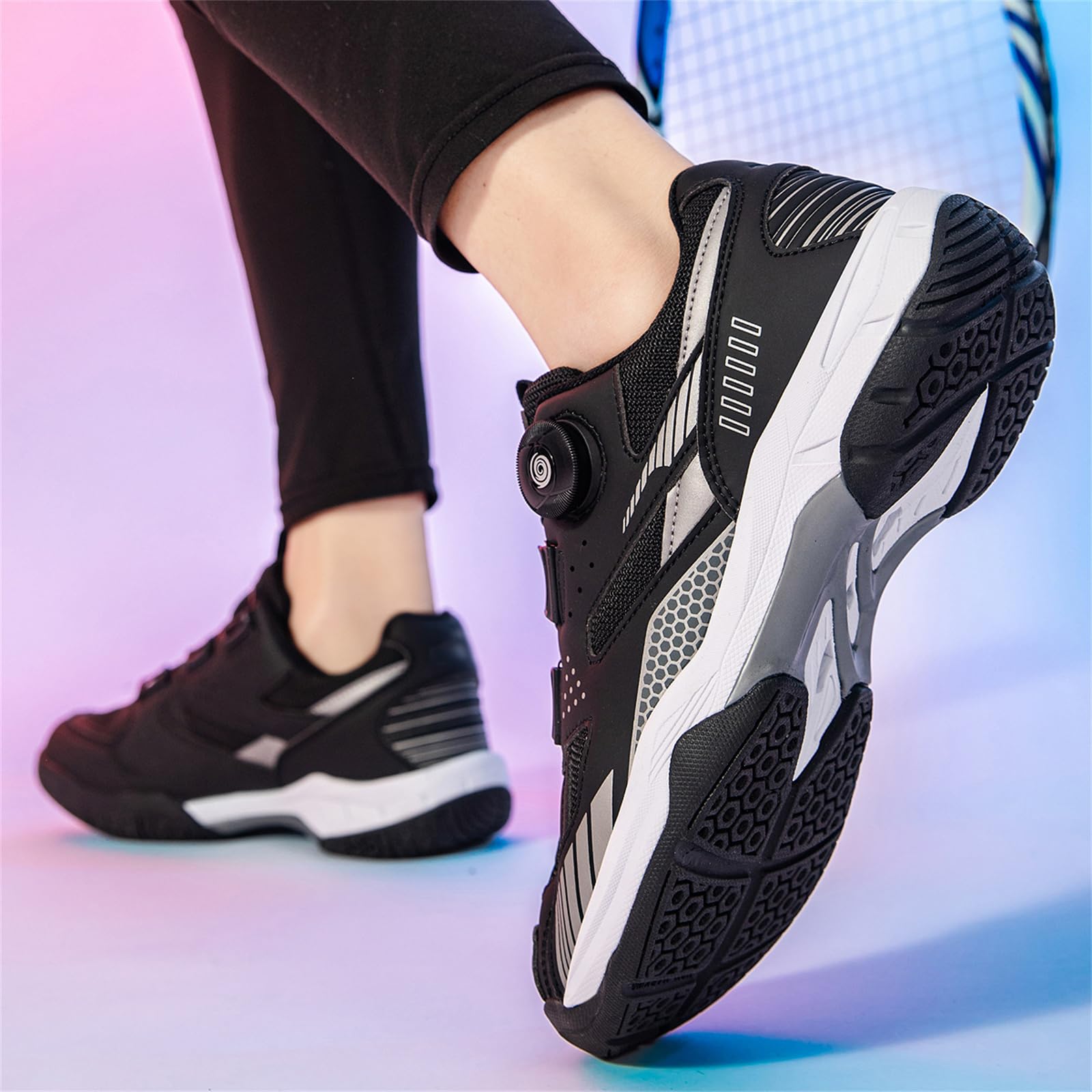 Chaussures De Badminton Chaussures De Tennis De Table Légères pour Hommes Femmes Baskets Tout-Terrain Non Marquantes Et Antidérapantes