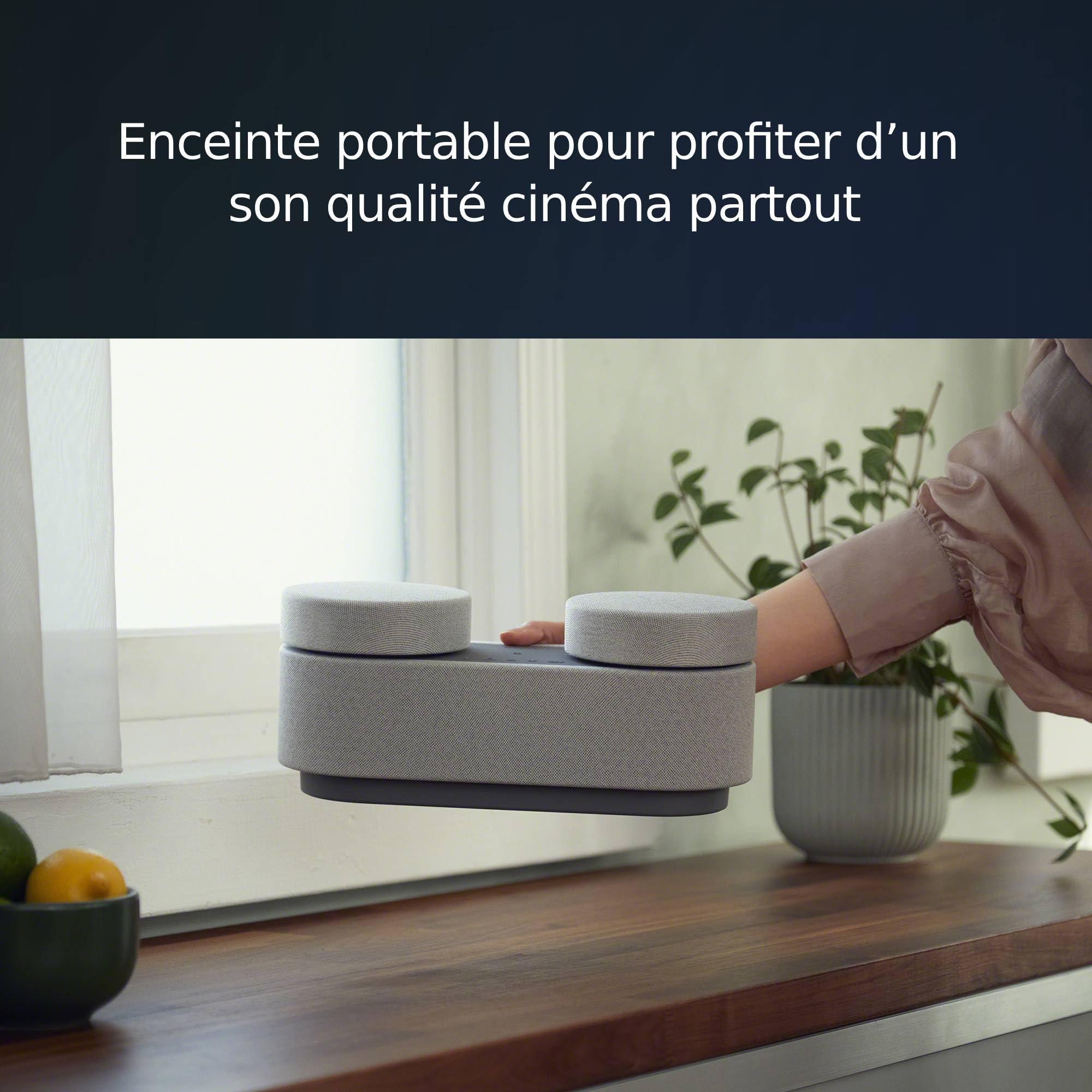 Sony HT-AX7 Système Home Cinema Portable 360 Spatial Sound Mapping Bluetooth 30h Autonomie