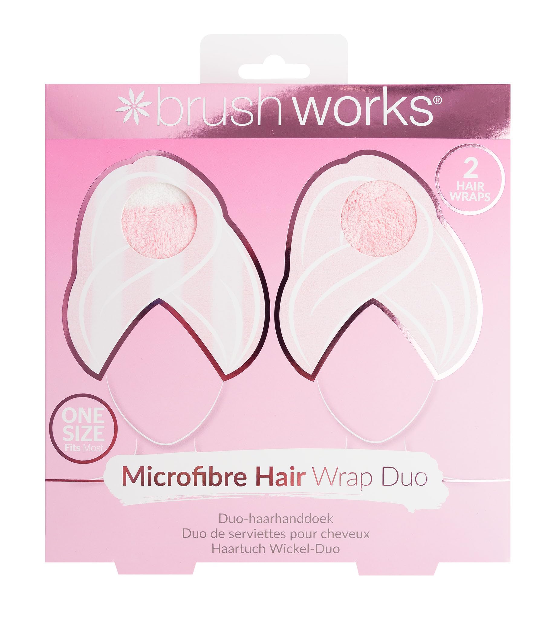 Brushworks Microfibre Hair Wrap Duo X2